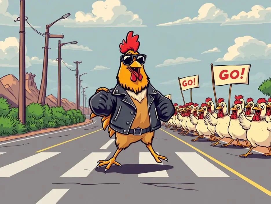 Why Did the Chicken Really Cross the Road? Let’s End the Debate! picture 1 of 1