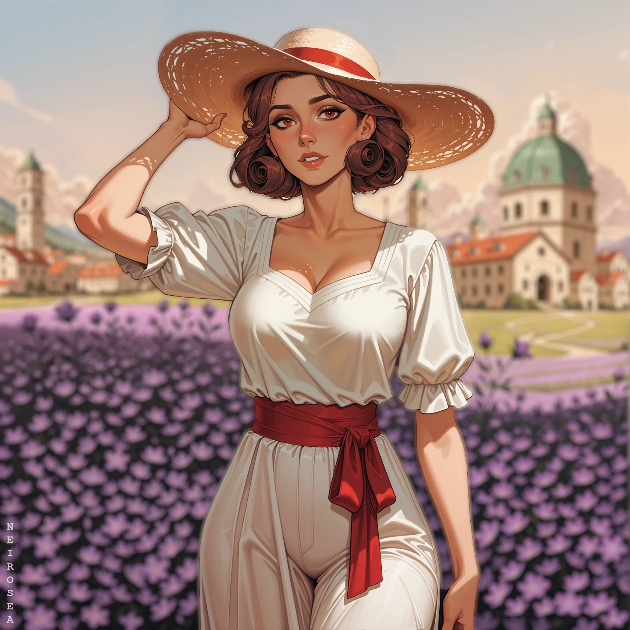 Flower fields | Stable Diffusion | Ai | Illustrious⁠⁠ picture 1 of 1