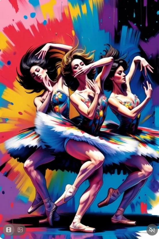 Ballerinas in Hypercolor picture 1 of 1