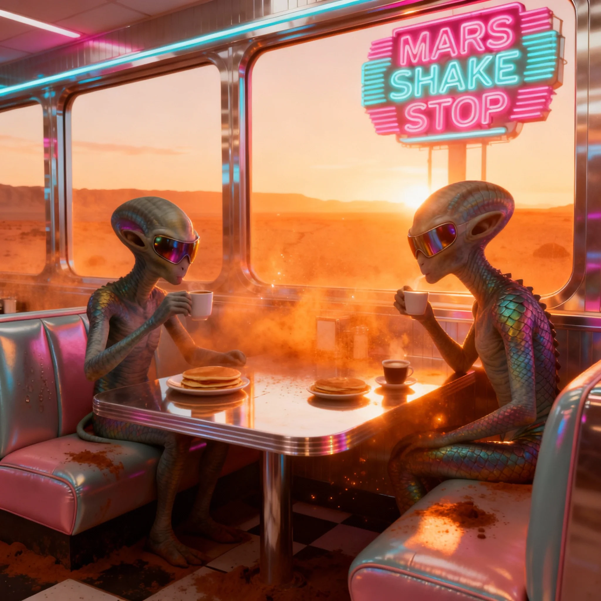 Which Milkshake Flavor Are These Mars Aliens Sipping? (Prompts included) picture 2 of 11