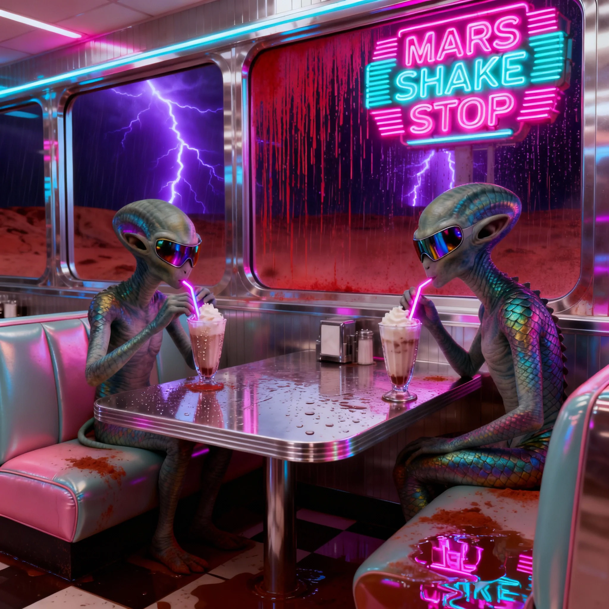 Which Milkshake Flavor Are These Mars Aliens Sipping? (Prompts included) picture 4 of 11