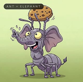Elephant + Ant = ?'