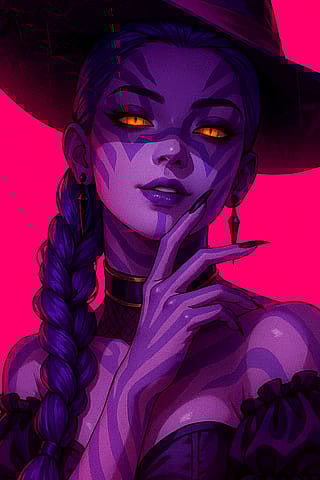 Rumi from KPop Demon Hunters as a demon'