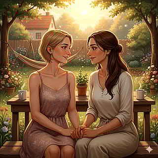 Dragana and Fahima's sensual bondings'