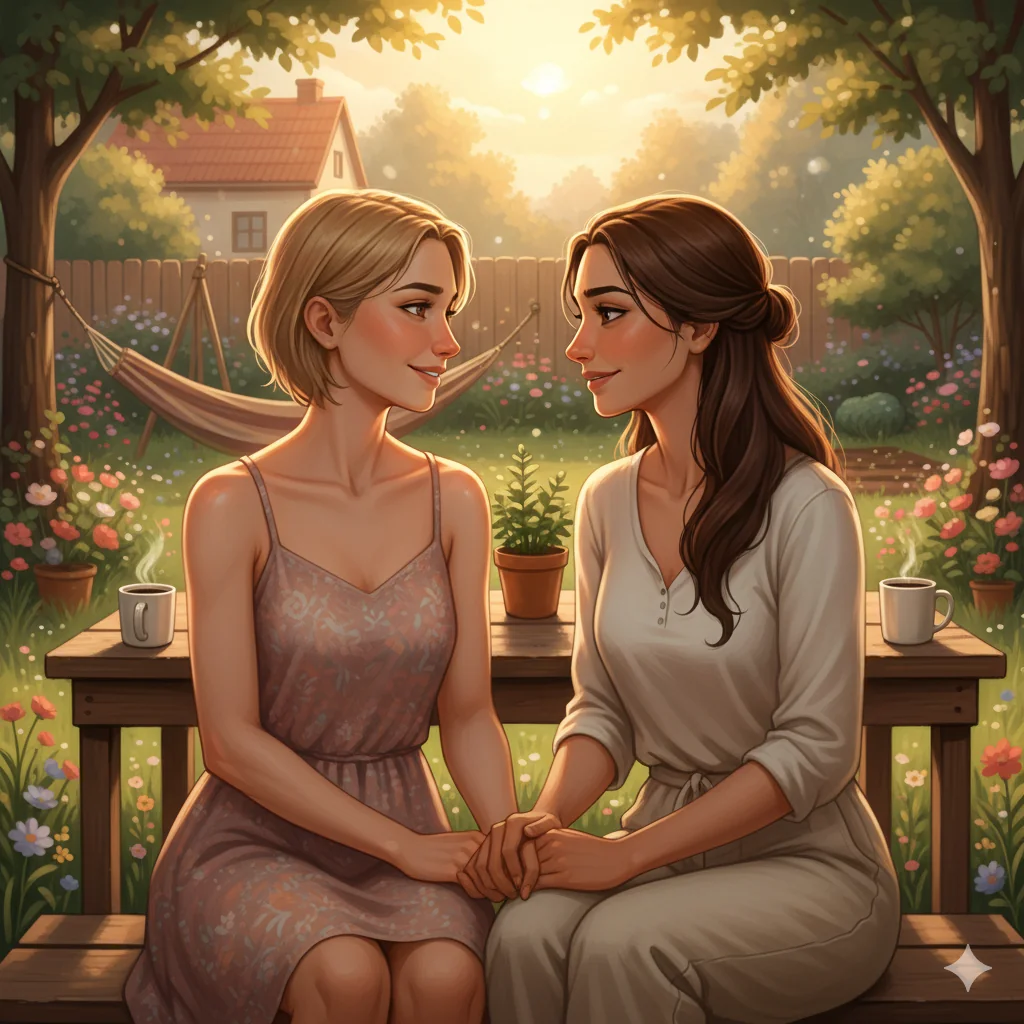 Dragana and Fahima's sensual bondings picture 1 of 4