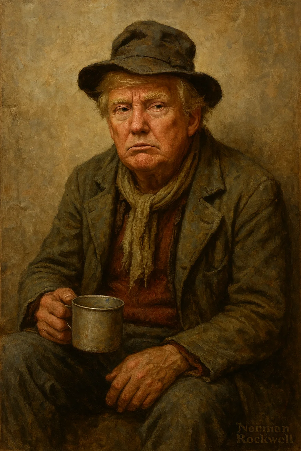 Donald Tramp Norman Rockwell style picture 1 of 1