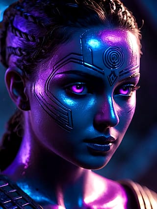 Azure Ink Echoes Calm'