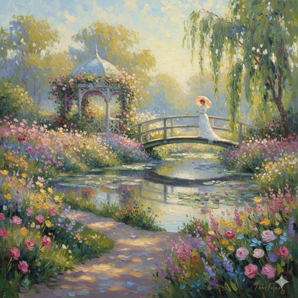 Draw the most beautiful thing you can imagine in an impressionist style. picture 1 of 1