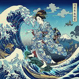 Geisha Can Surf'