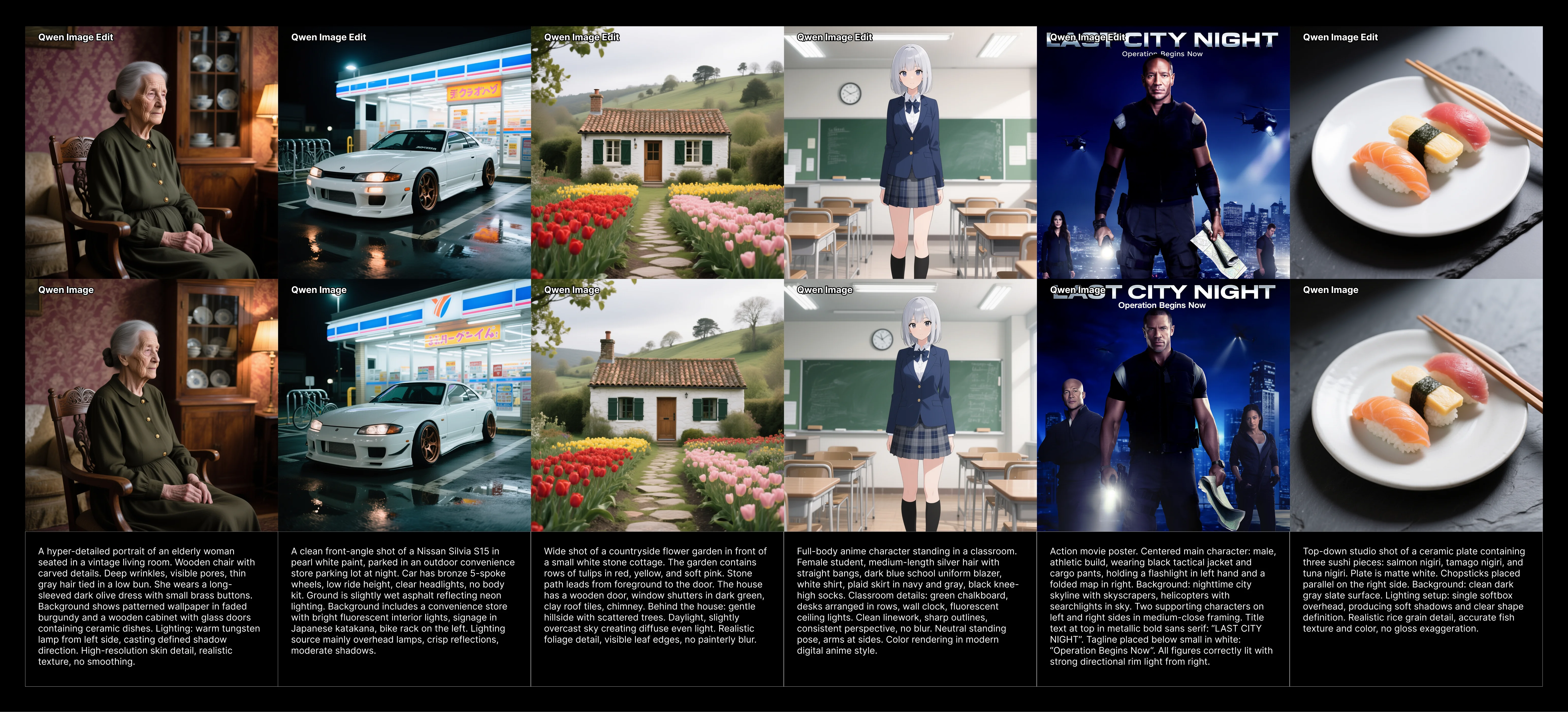 Follow-up test: Qwen-Image vs Qwen-Image-Edit without Lightning 4-step LoRA picture 1 of 1