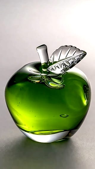 Glass Figurine: Green Apple (Animated) 🍏'