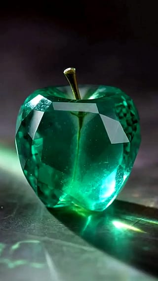 Apple-Shaped Emerald (Animated) 🟩💎'