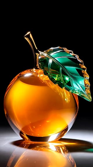 Glass Figurine: Orange 🍊'
