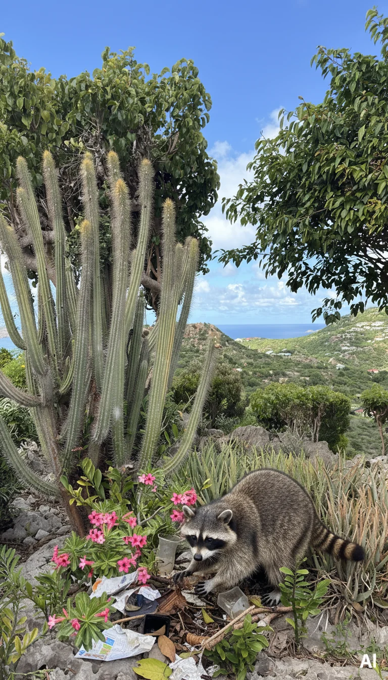 Crazy how Ai enhanced the colors and created the racoon picture 1 of 1