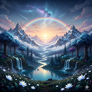 Show me the most beautiful landscape you can imagine.'