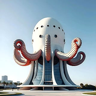 Surreal Octopus Building'