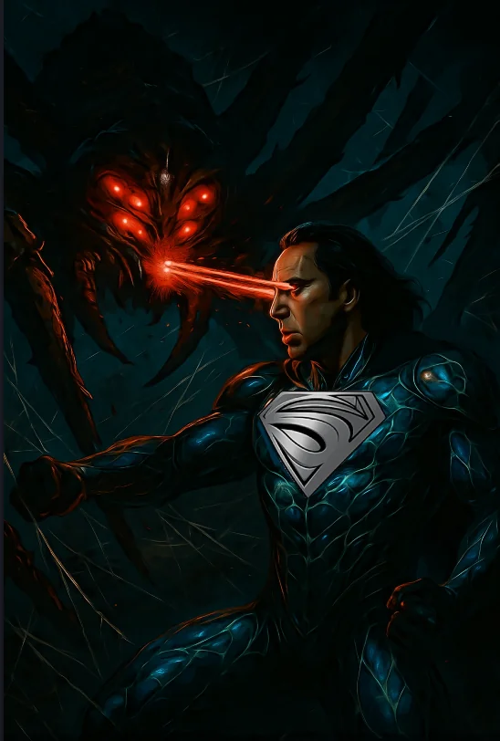 Superman Lives – Regeneration Suit Concept VS Thanagarian Snare Beast picture 1 of 1