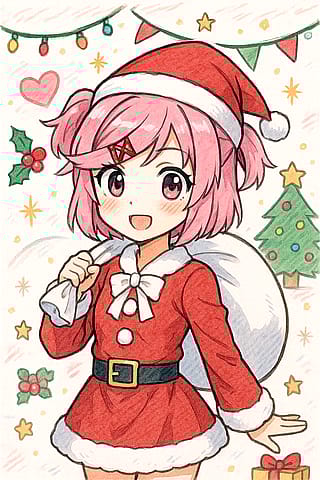 Natsuki Santa outfit'