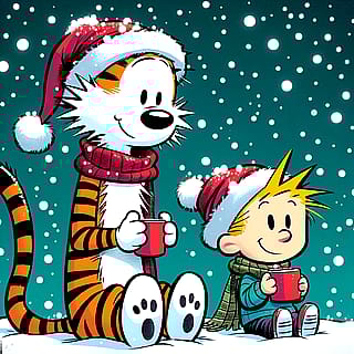 Calvin and Hobbes ❄️'