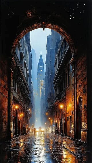 When the city night becomes art'