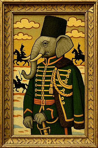 19th century Ottoman Cavallery Officer'