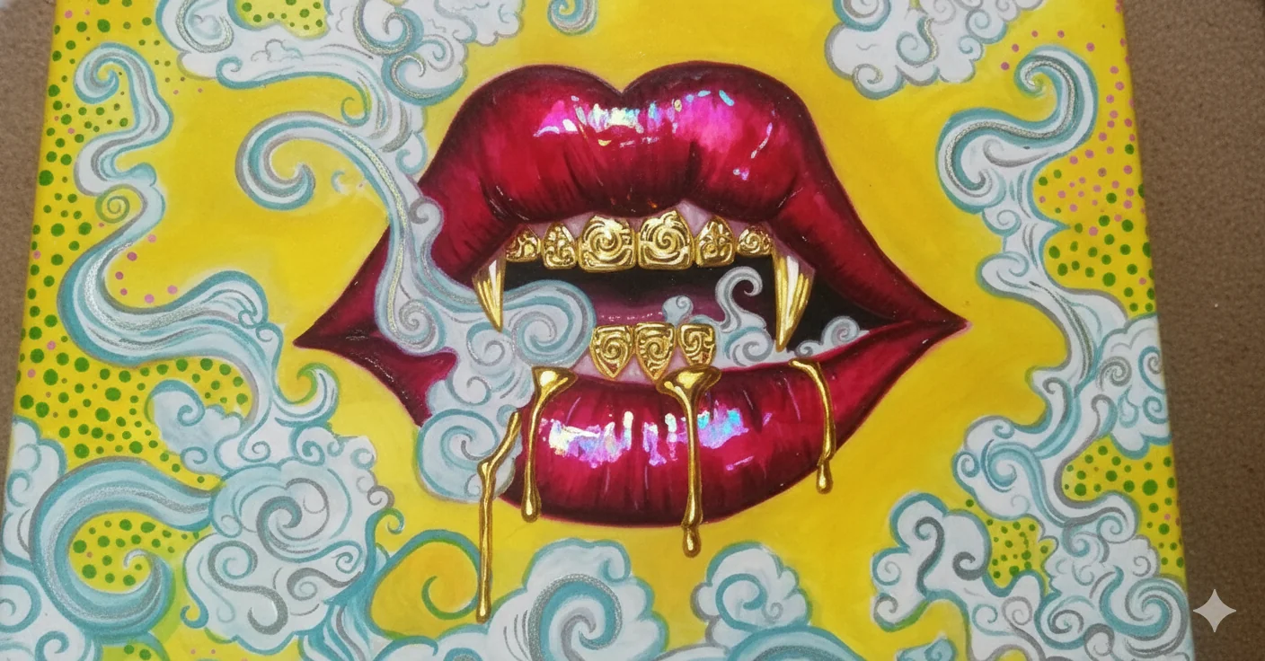 My Original Unfished art and over modified with Al picture 2 of 2