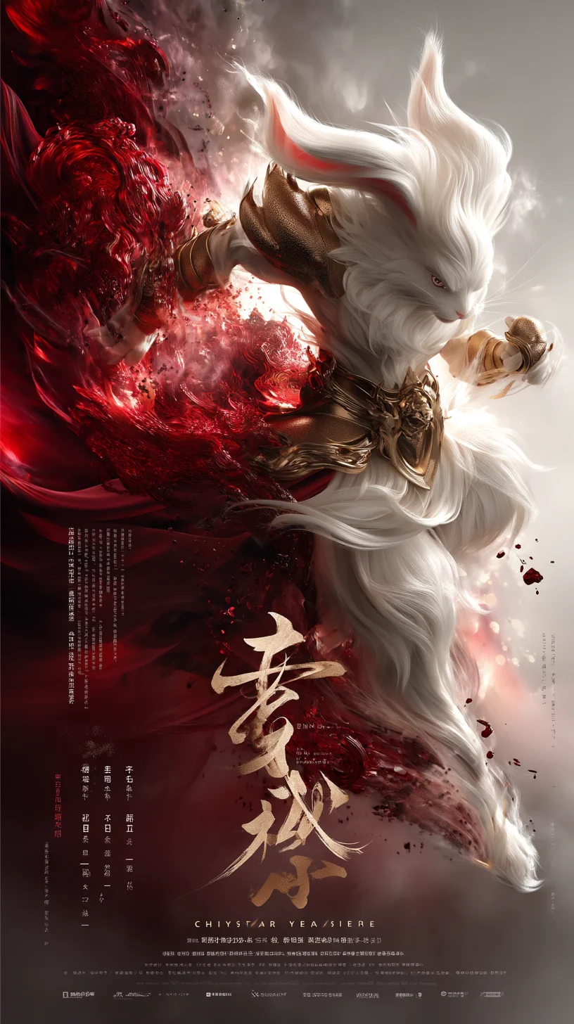 inspired by chinese zodiac sign rabbit , what do you think of the color composition? picture 1 of 1