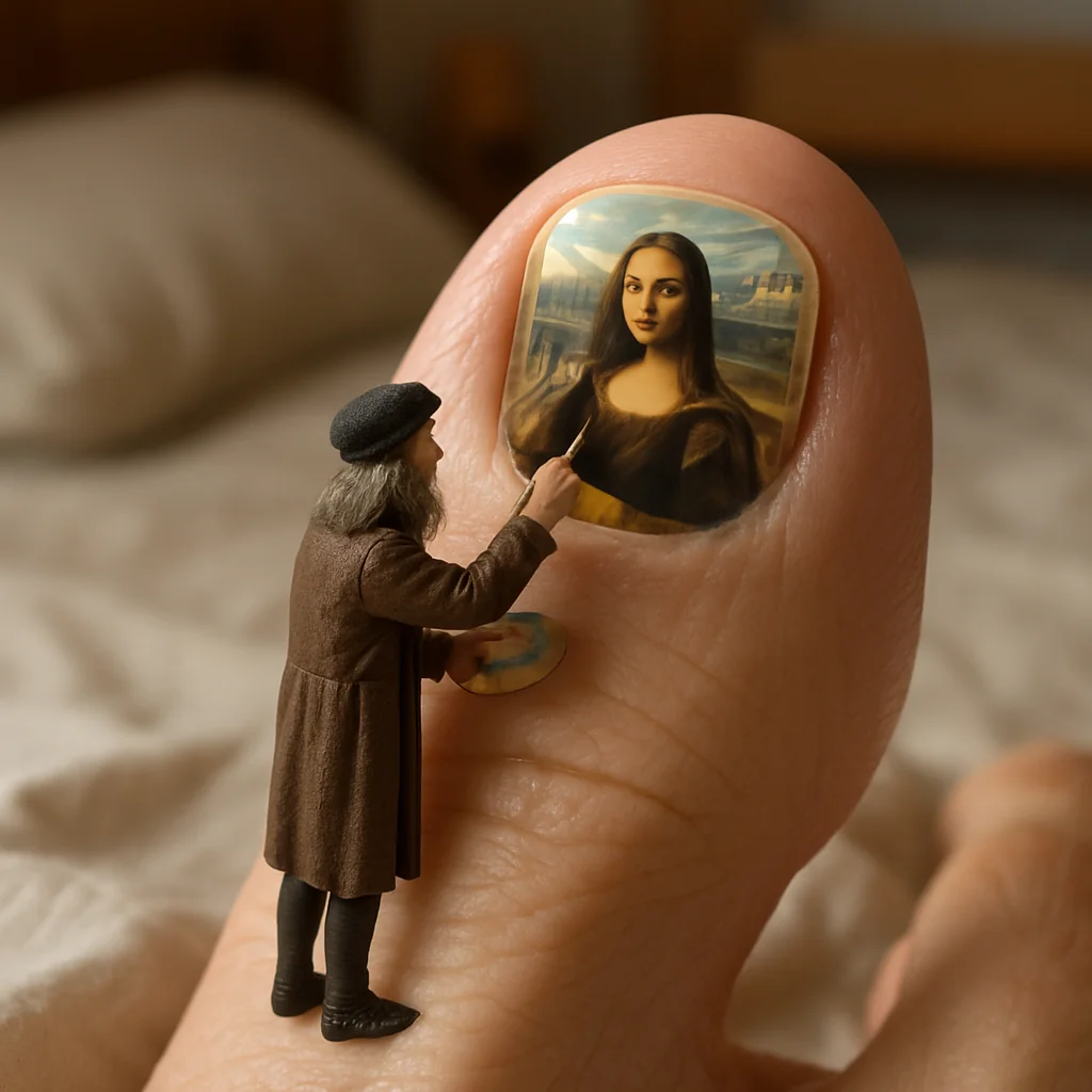 I can't move my toe even an inch... no, not even a millimeter! picture 1 of 1