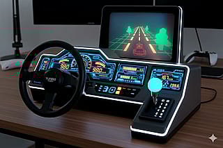 Tomy Turbo Racing Cockpit 1983 Toy Re-Imagined'