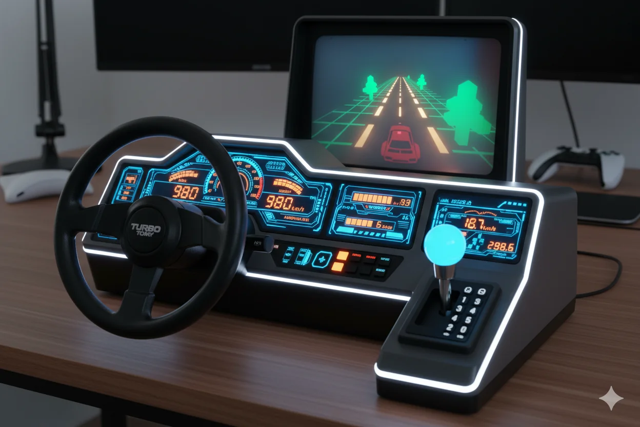 Tomy Turbo Racing Cockpit 1983 Toy Re-Imagined picture 1 of 1