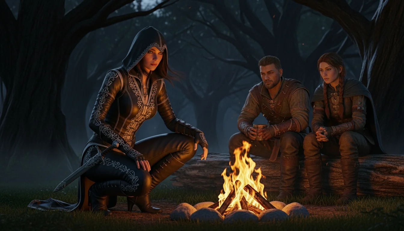 We stopped for the night... (5-step scene creation process) picture 1 of 7