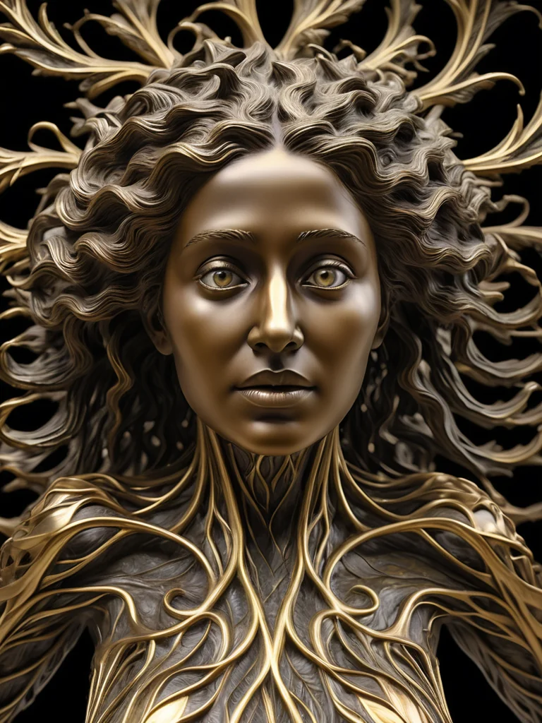 Mysterious Calm Beneath Bronze Leaves picture 1 of 1