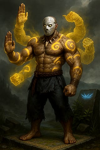 Rick Taylor Splatterhouse 2010 as an Astral Self Monk Totem Barbarian'