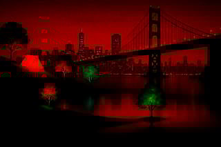 Night Camp By The City'