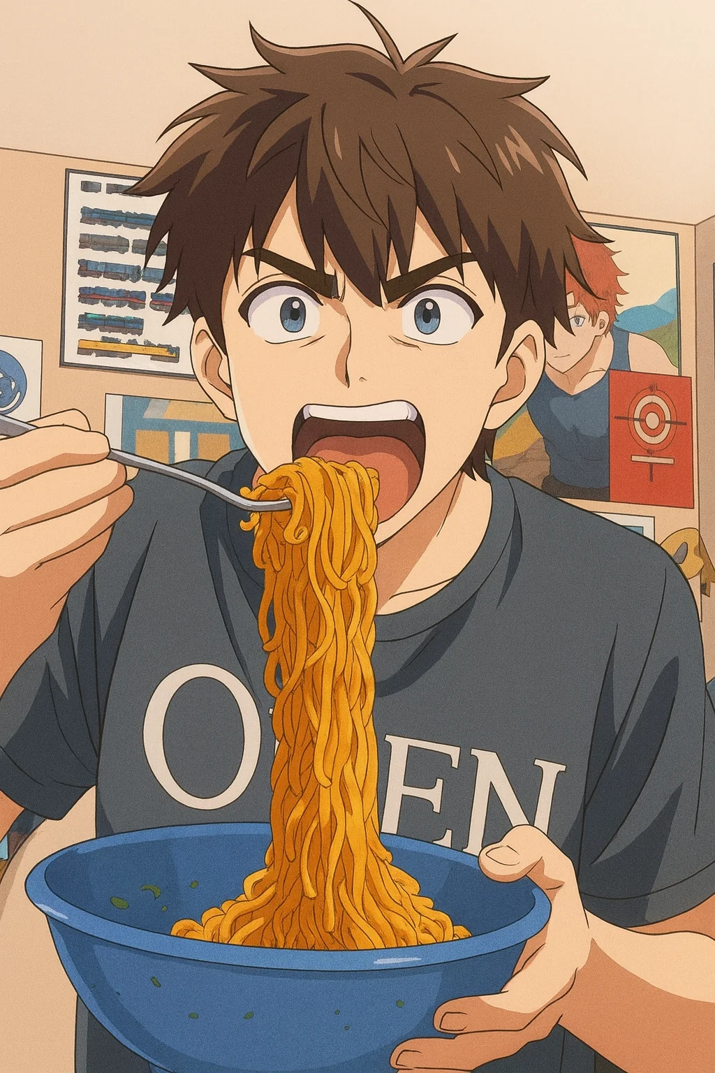 Ramen eating selfie picture 1 of 1