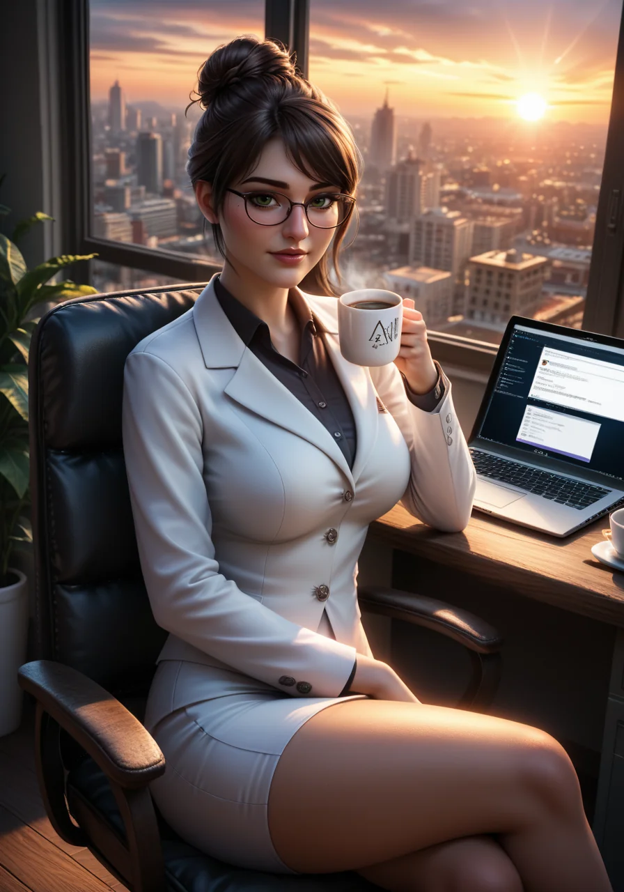 Early morning at the office picture 1 of 1