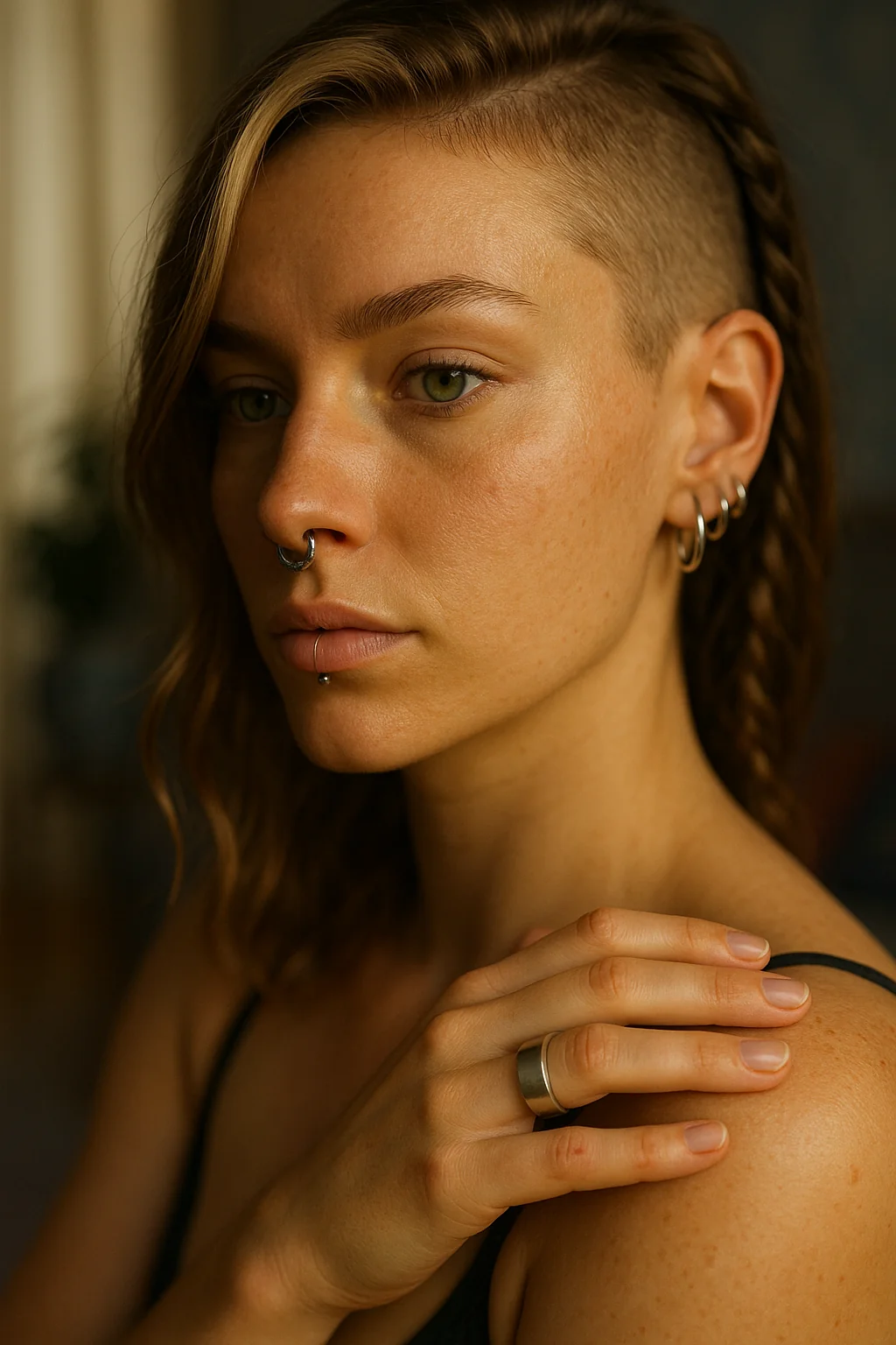 Portrait with Sony Alpha 7, Tele Sony FE 70-200 mm F4 G OSS, Softbox light from the right, RAW edited with Capture One Pro picture 1 of 1