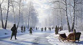 Improvised skating rink'