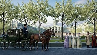 Russian spring scene'