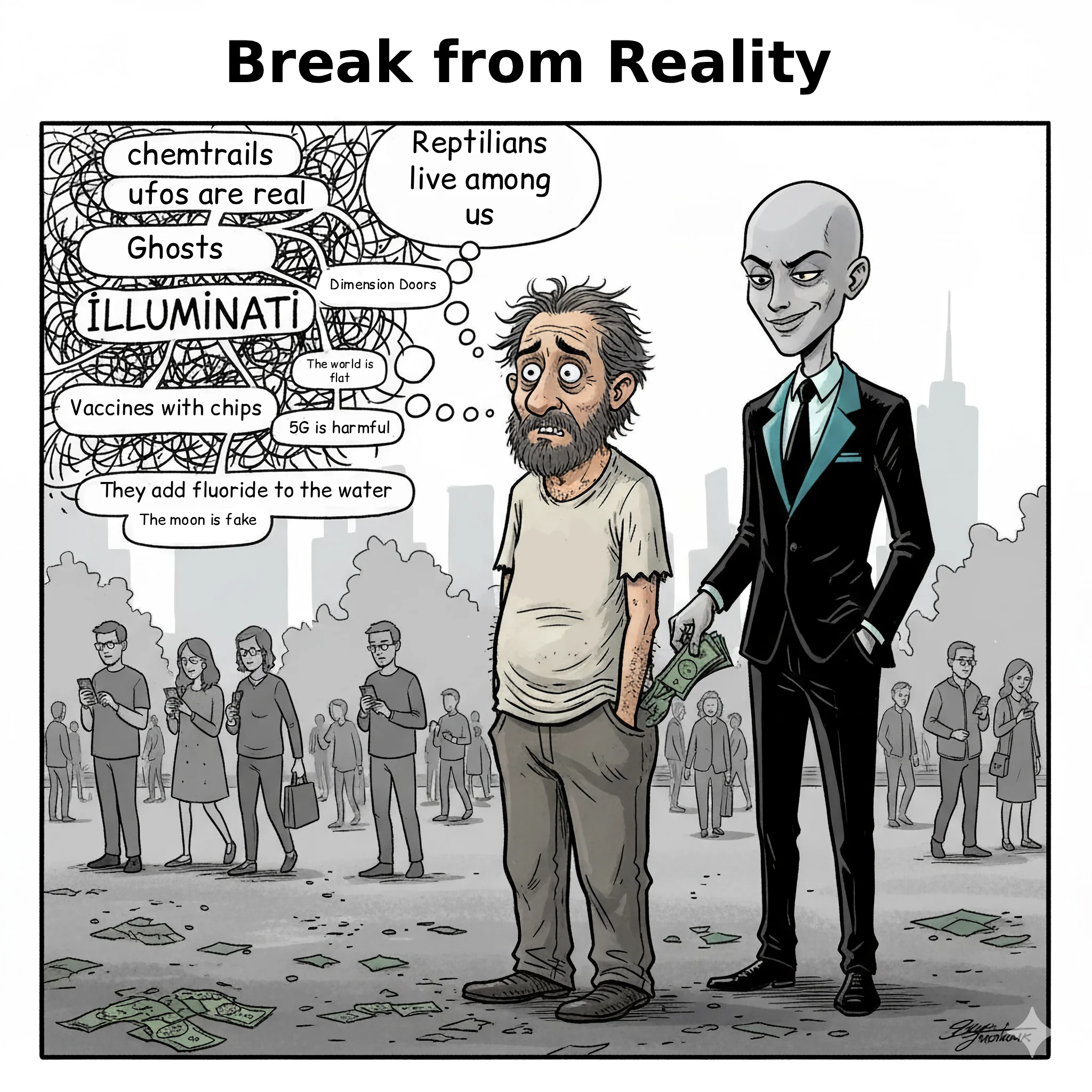 "While people grapple with these issues, in the harsh real world, the smart ones are getting rich." picture 1 of 1