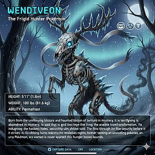 Asked Gemini to make a Pokedex entry for a fake mon I came up with This is what it made (Kinda fan art?)'