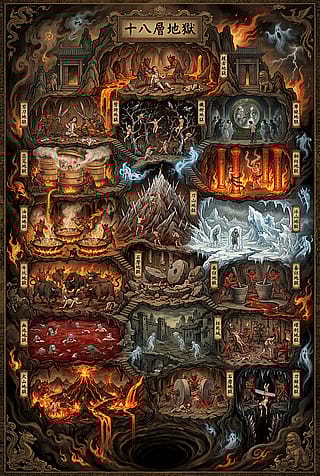 18 levels of Chinese hell'