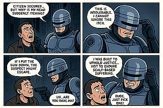 Robocop's damn helmet.'