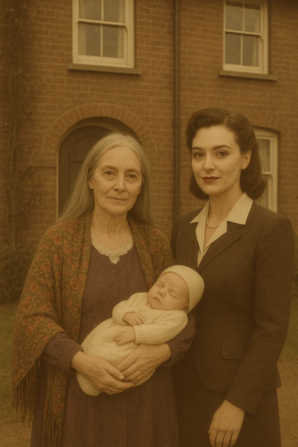 Three generations of women, 1949. (image corrected). picture 1 of 1