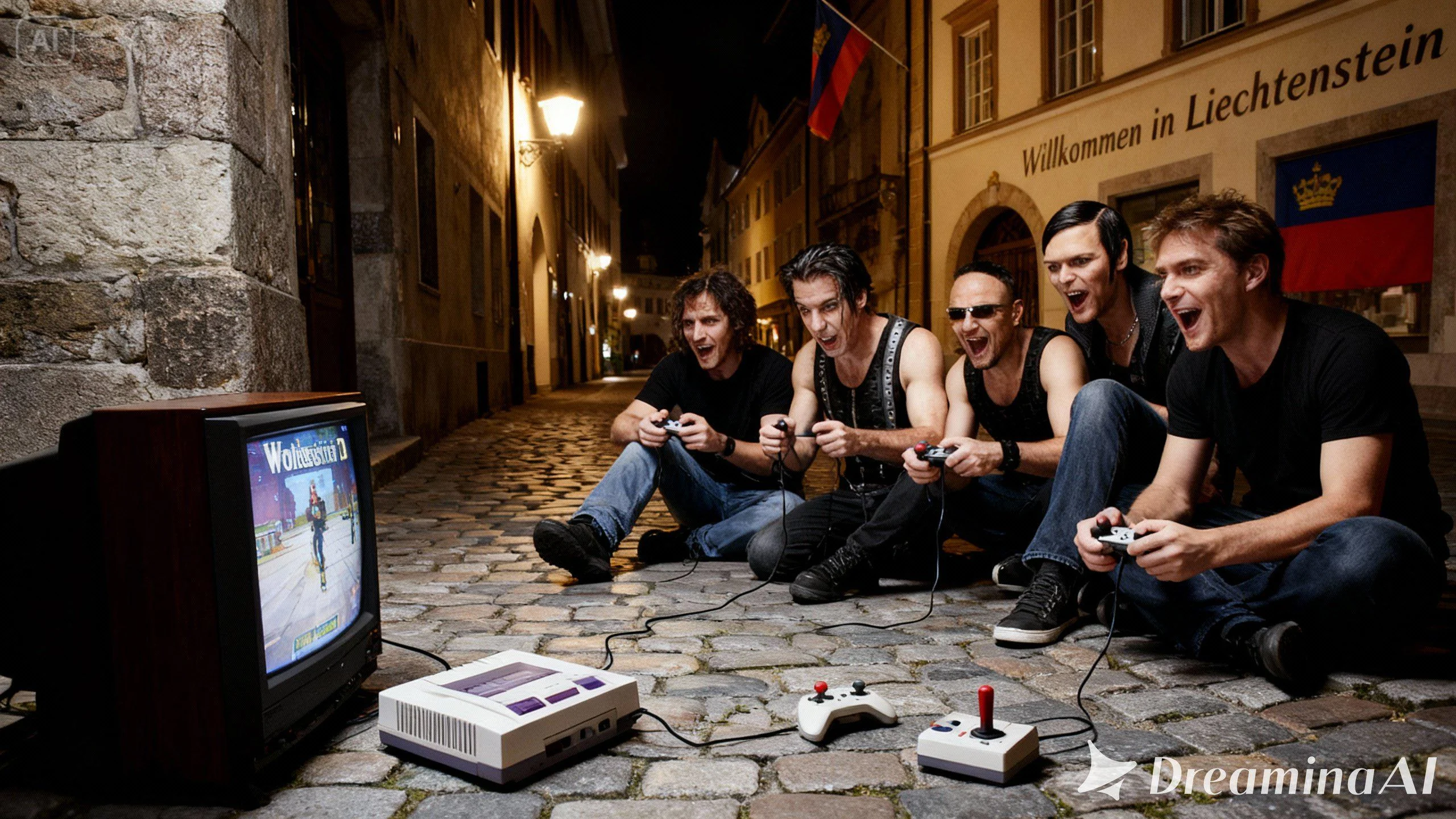 Rammstein Members Playing Wolfenstein in Liechtenstein (2009) picture 1 of 1