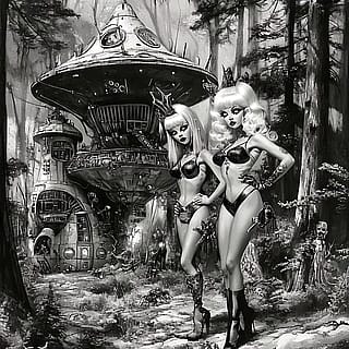 LOVELY SPACE CHICKS'