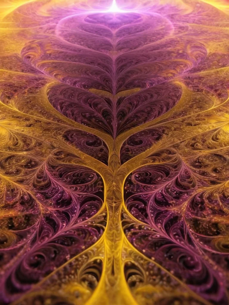 Golden Spiral Echoes In Purple Dawn picture 1 of 1