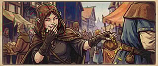 Mixed media fantasy experiment for a campaign concept (digital painting, tablet & custom AI), I normally work in folklore horror - So this was a really fun new experience!'