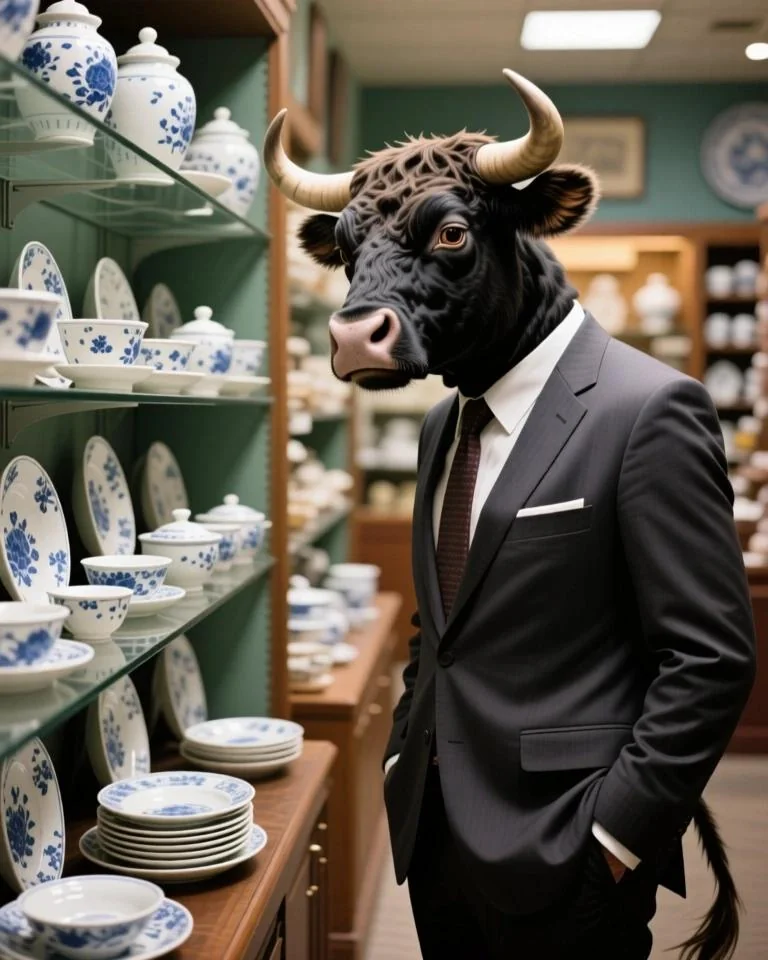 While some bulls do indeed go crazy in a fine china shop... picture 3 of 6
