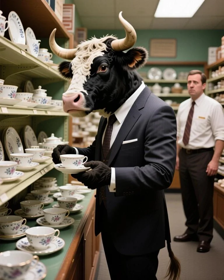 While some bulls do indeed go crazy in a fine china shop... picture 4 of 6